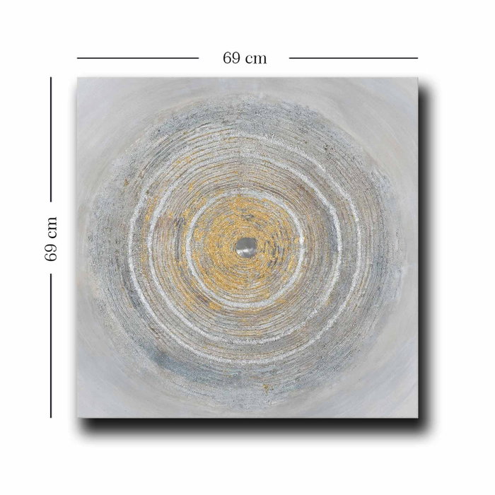Wallity Cuadro Decorativo sobre Lienzo Multicolor 69 x 69 cm